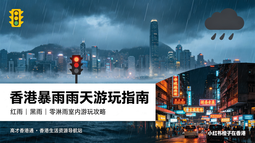香港暴雨别躺酒店！黄雨/红雨/黑雨专属零淋雨玩法攻略