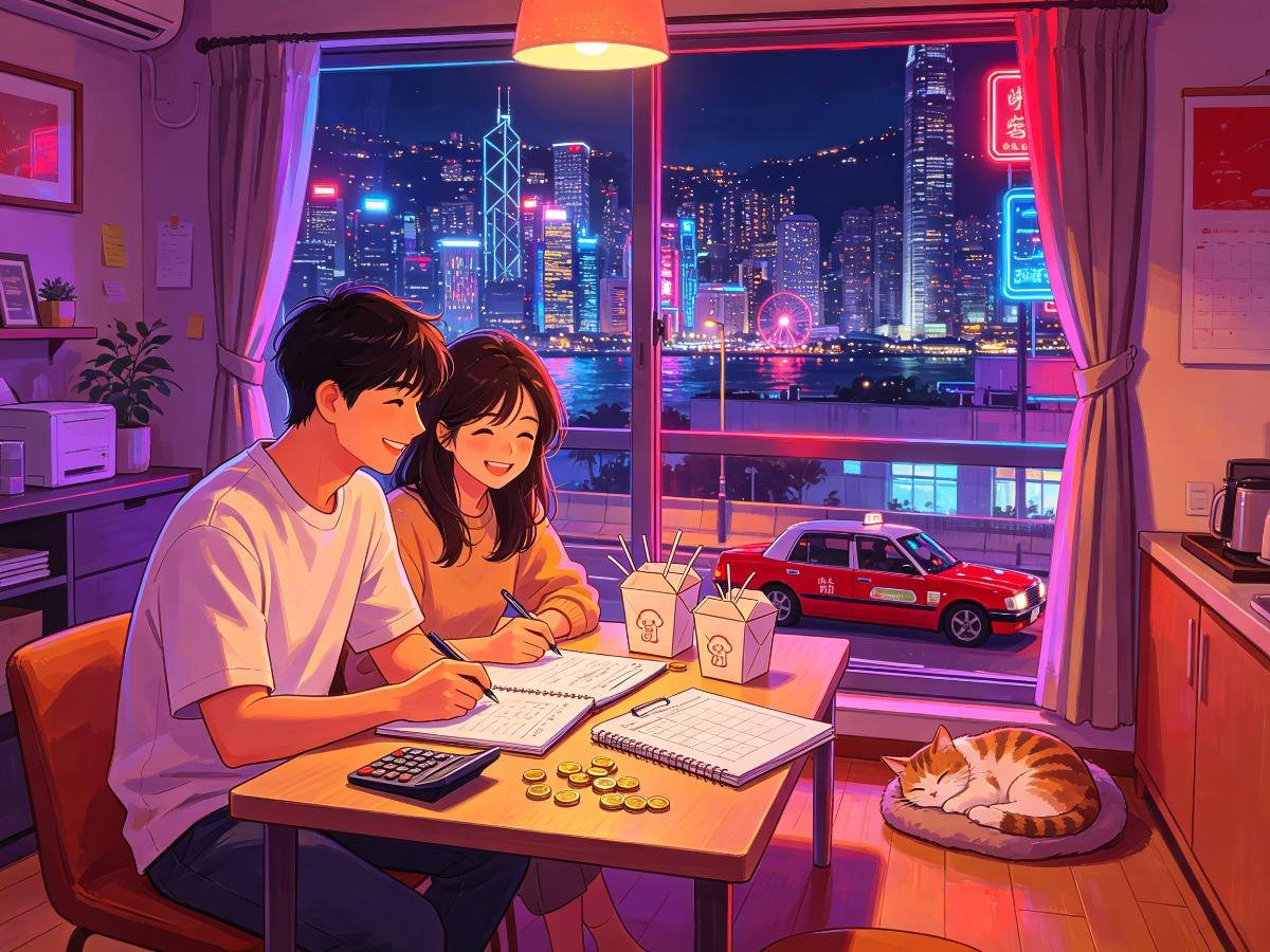 香港年轻夫妇在家规划月度预算