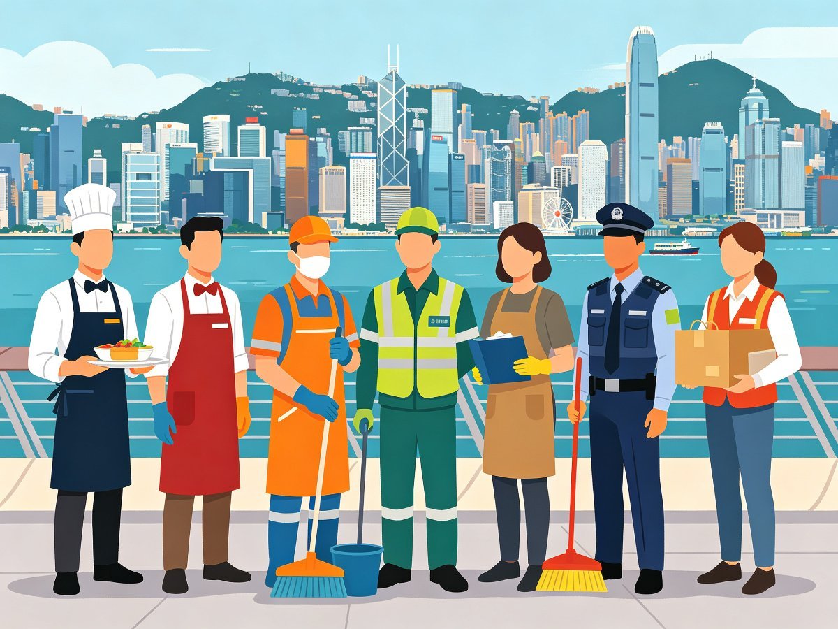 香港各行各业工作者