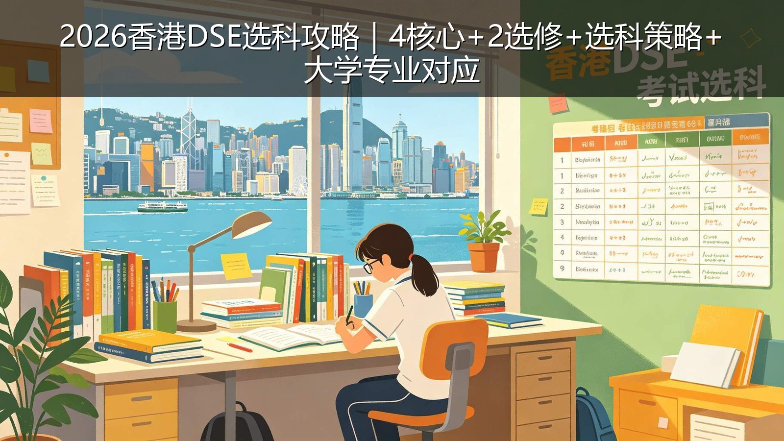 2026香港DSE选科攻略｜4核心+2选修+选科策略+大学专业对应
