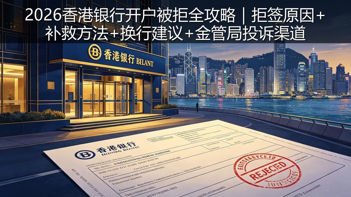 2026香港银行开户被拒全攻略｜拒签原因+补救方法+换行建议+金管局投诉渠道