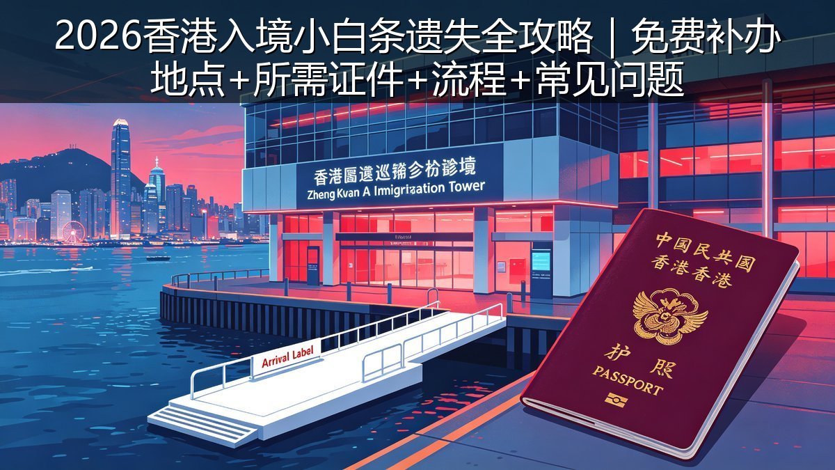 2026香港入境小白条遗失全攻略｜免费补办地点+所需证件+流程+常见问题
