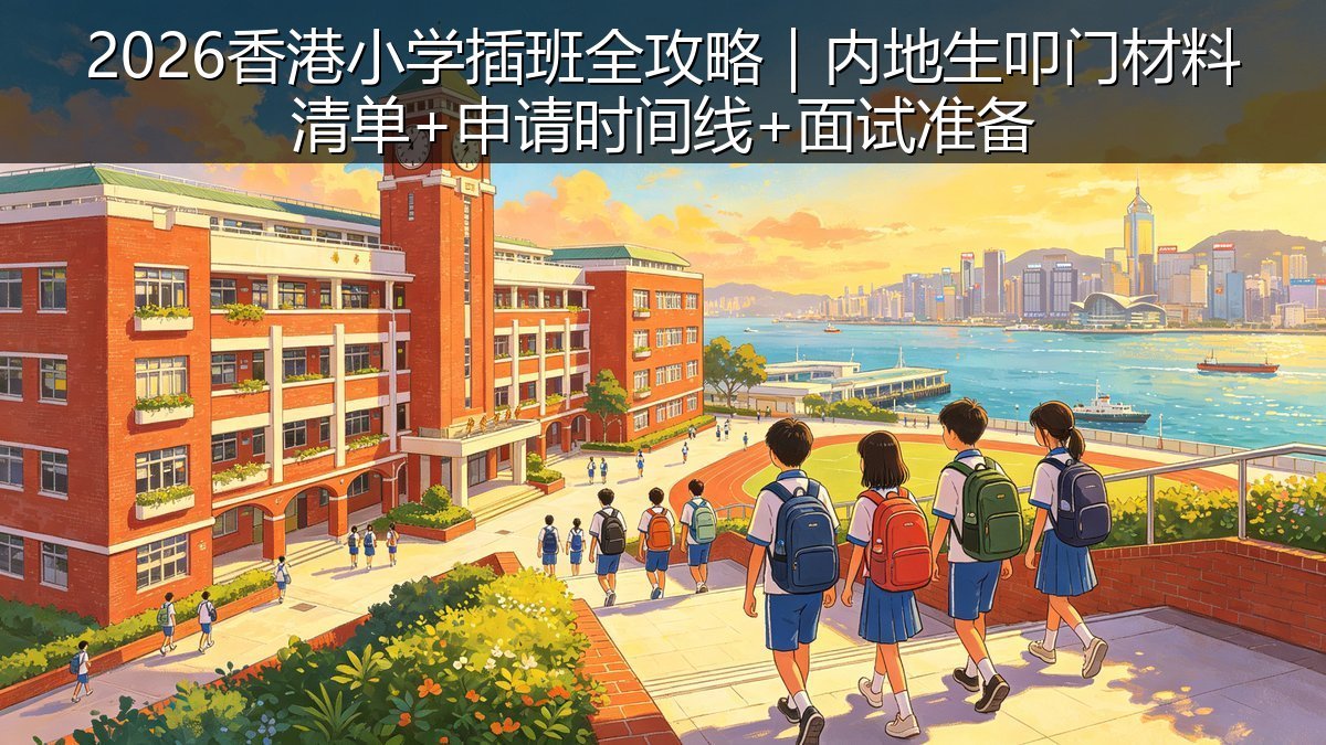 2026香港小学插班全攻略｜内地生叩门材料清单+申请时间线+面试准备