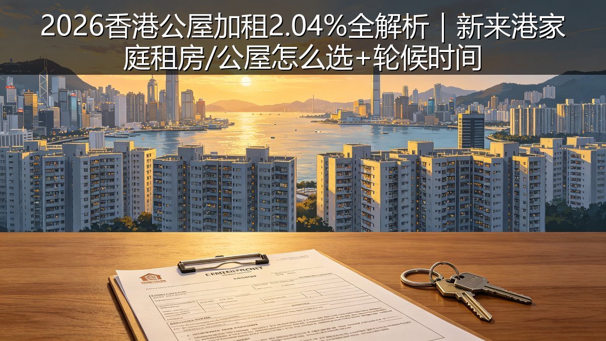 2026香港公屋加租2.04%全解析｜新来港家庭租房/公屋怎么选+轮候时间