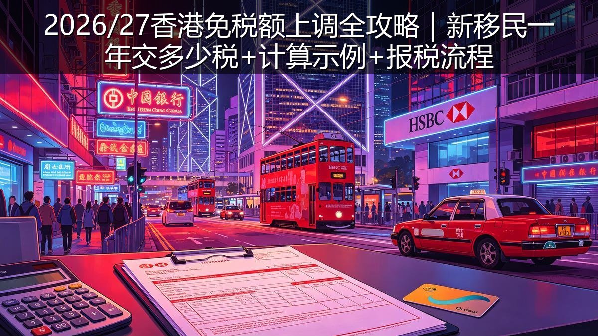 2026/27香港免税额上调全攻略｜新移民一年交多少税+计算示例+报税流程