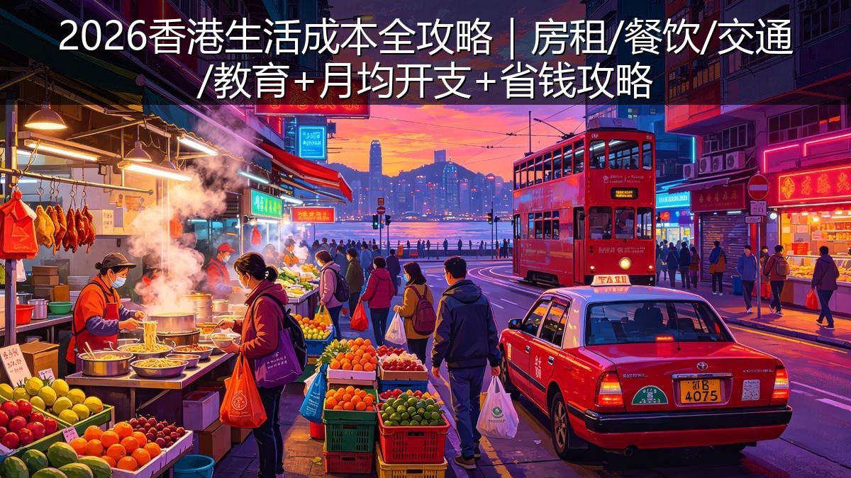 2026香港生活成本全攻略｜房租/餐饮/交通/教育+月均开支+省钱攻略