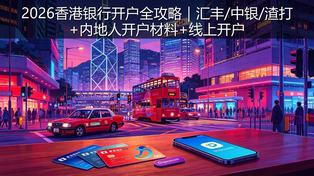 2026香港银行开户全攻略｜汇丰/中银/渣打+内地人开户材料+线上开户