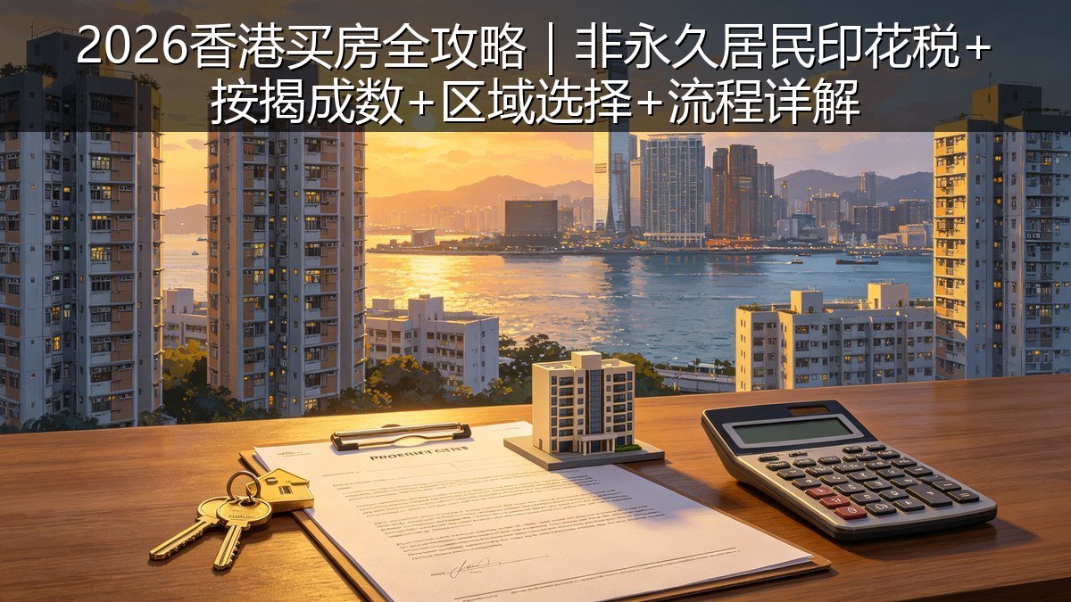 2026香港买房全攻略｜非永久居民印花税+按揭成数+区域选择+流程详解