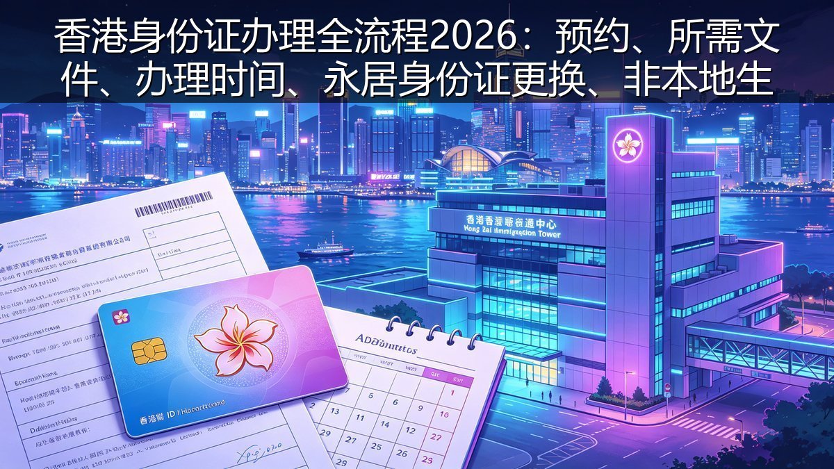 香港身份证办理全流程2026：预约、所需文件、办理时间、永居身份证更换、非本地生