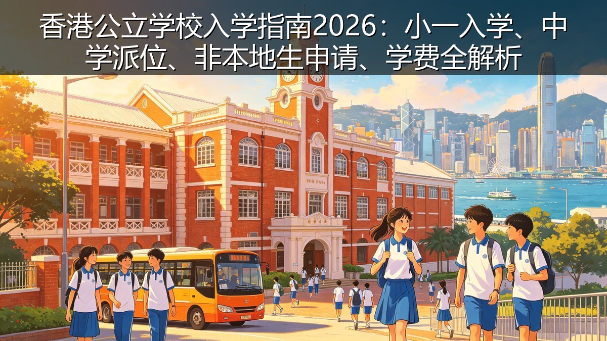 香港公立学校入学指南2026：小一入学、中学派位、非本地生申请、学费全解析