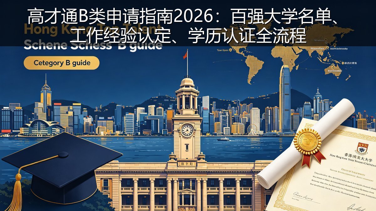 高才通B类申请指南2026：百强大学名单、工作经验认定、学历认证全流程