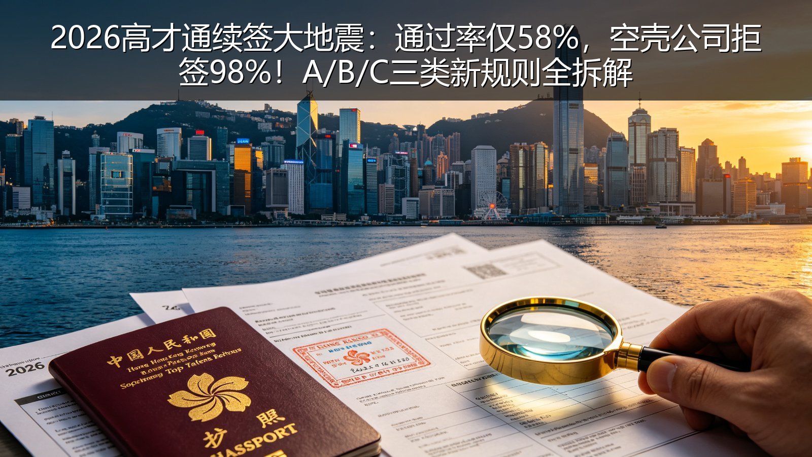 2026高才通续签大地震：通过率仅58%，空壳公司拒签98%！A/B/C三类新规则全拆解