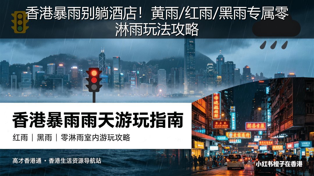 香港暴雨别躺酒店！黄雨/红雨/黑雨专属零淋雨玩法攻略