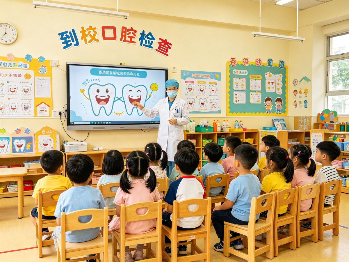 幼稚园到校口腔检查