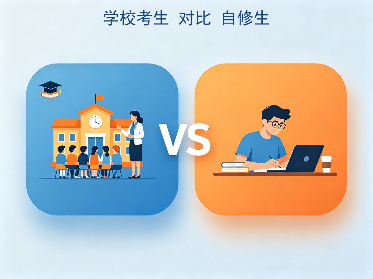 DSE学校考生与自修生对比