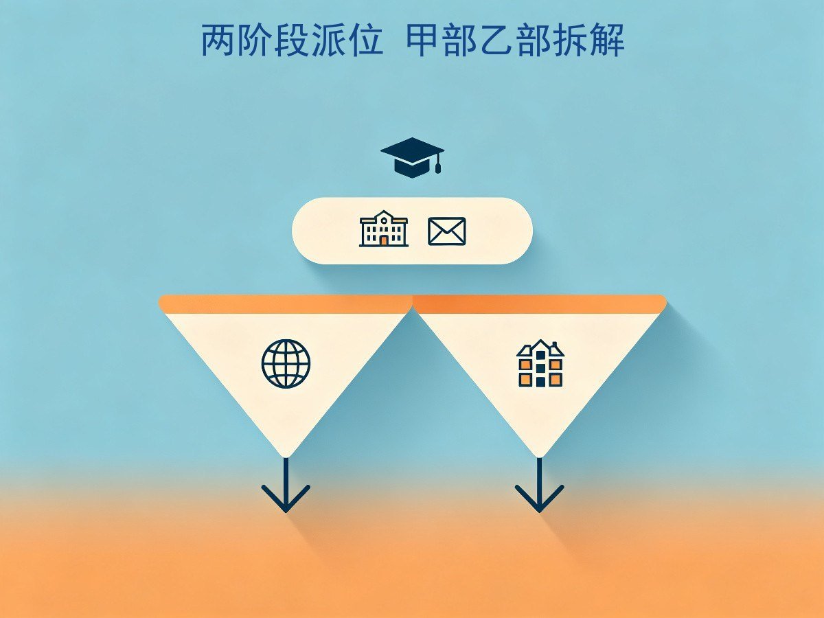 升中两阶段派位甲乙部机制