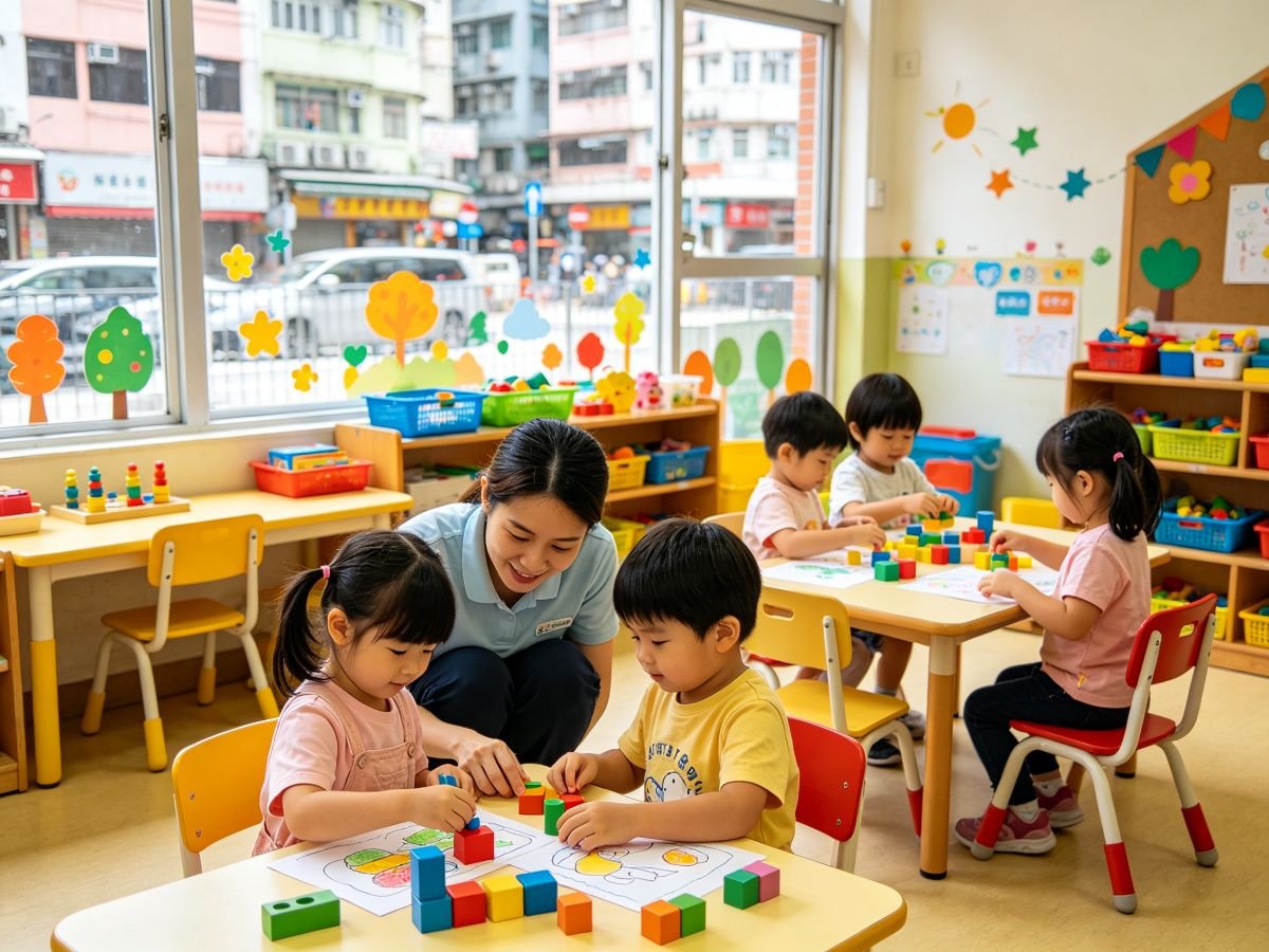 香港幼稚园幼儿照顾场景