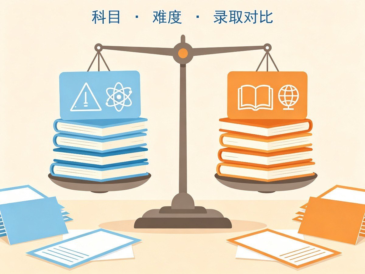 DSE与联考科目难度对比