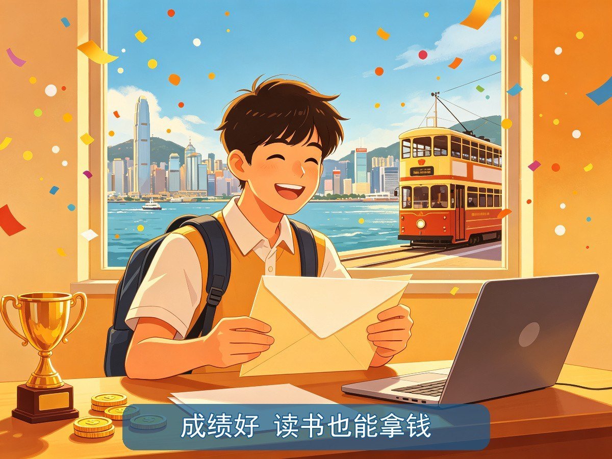 学生收到奖学金录取通知