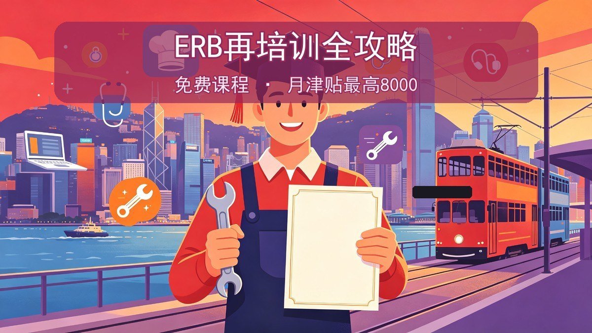 2026香港雇员再培训局ERB全攻略|免费课程+每月最高8000津贴+就业挂钩+报名