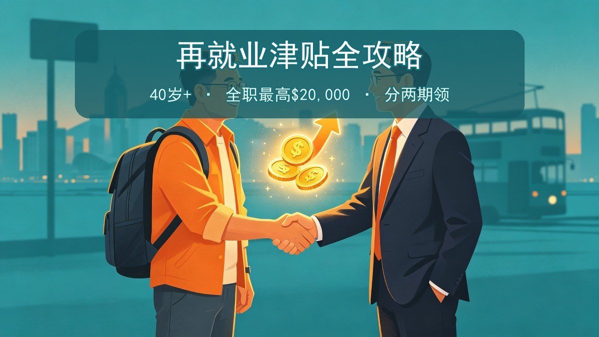 2026香港再就业津贴全攻略｜40岁以上+连续失业3个月+全职最高2万+申请流程