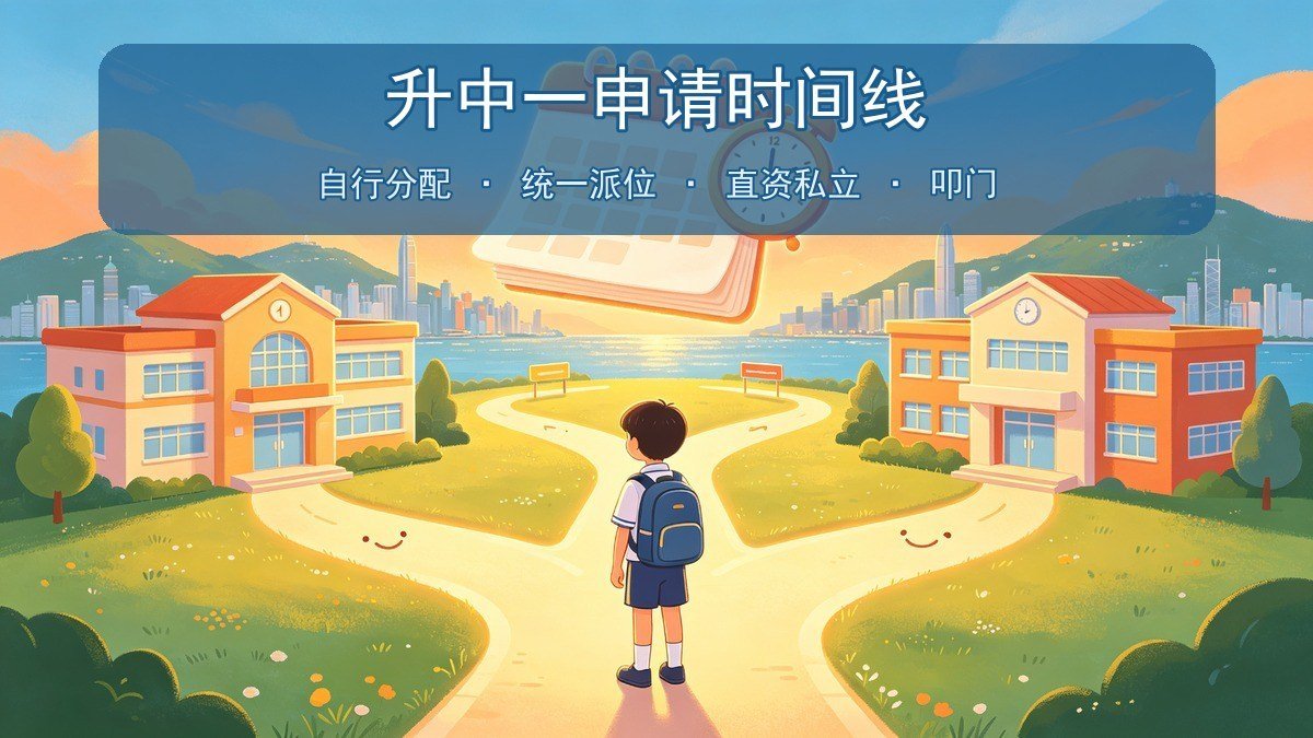 2026香港升中一申请时间线全攻略｜自行分配+统一派位+直资私立+叩门逐月安排