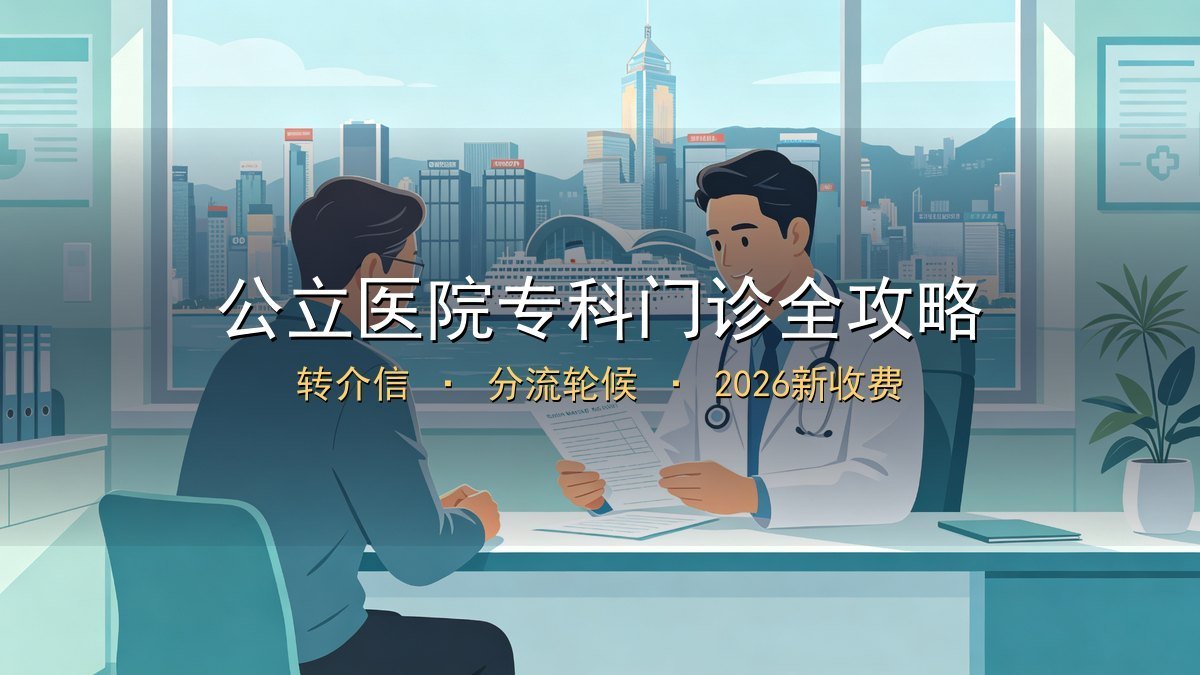 2026香港公立医院专科门诊全攻略｜转介信+新症预约+分流轮候时间+2026新收费+改期失约SOP
