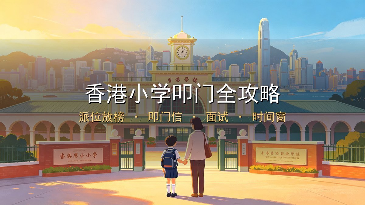 2026香港小学叩门全攻略｜统一派位放榜后叩门信+Portfolio+面试+时间窗+选校策略