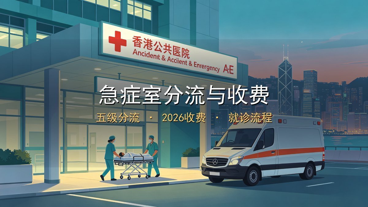 2026香港急症室全攻略｜五级分流制度+2026新收费400元+I/II类豁免+就诊流程+等候时间+何时打999