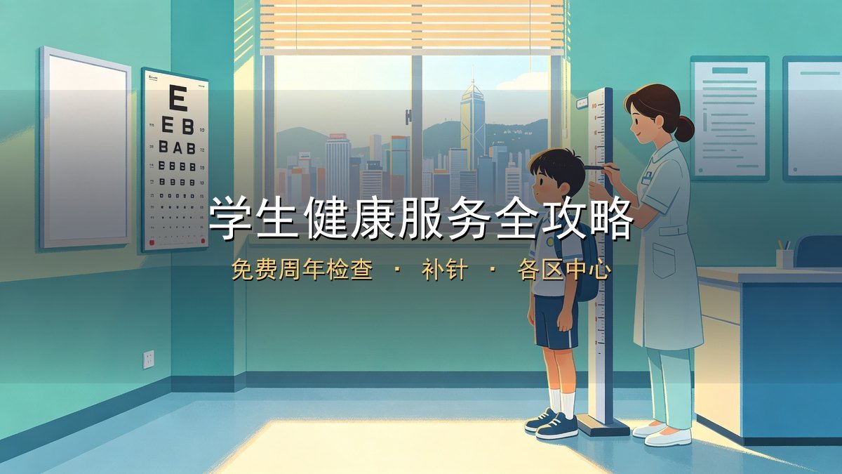 2026香港学生健康服务全攻略｜免费周年检查+视力脊柱筛查+新来港个人补报名+全港中心地址电话+补针