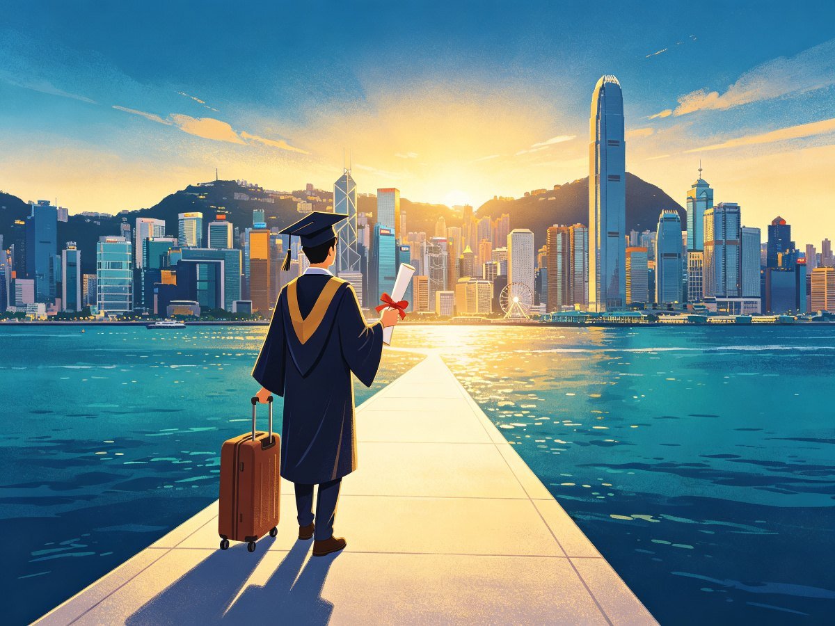 全球毕业生赴香港发展走向维港场景