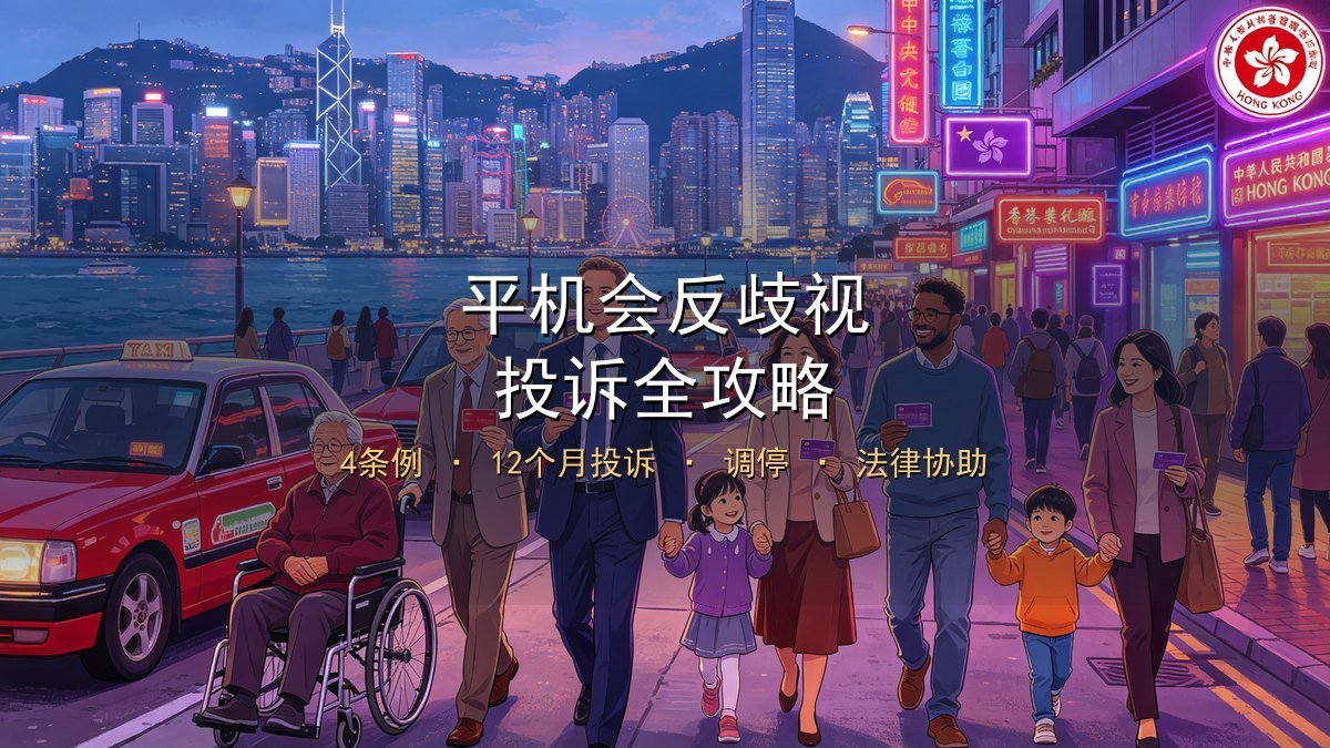 2026香港平机会反歧视全攻略｜4条例+12个月投诉期+调停流程+区域法院诉讼+新来港反歧视