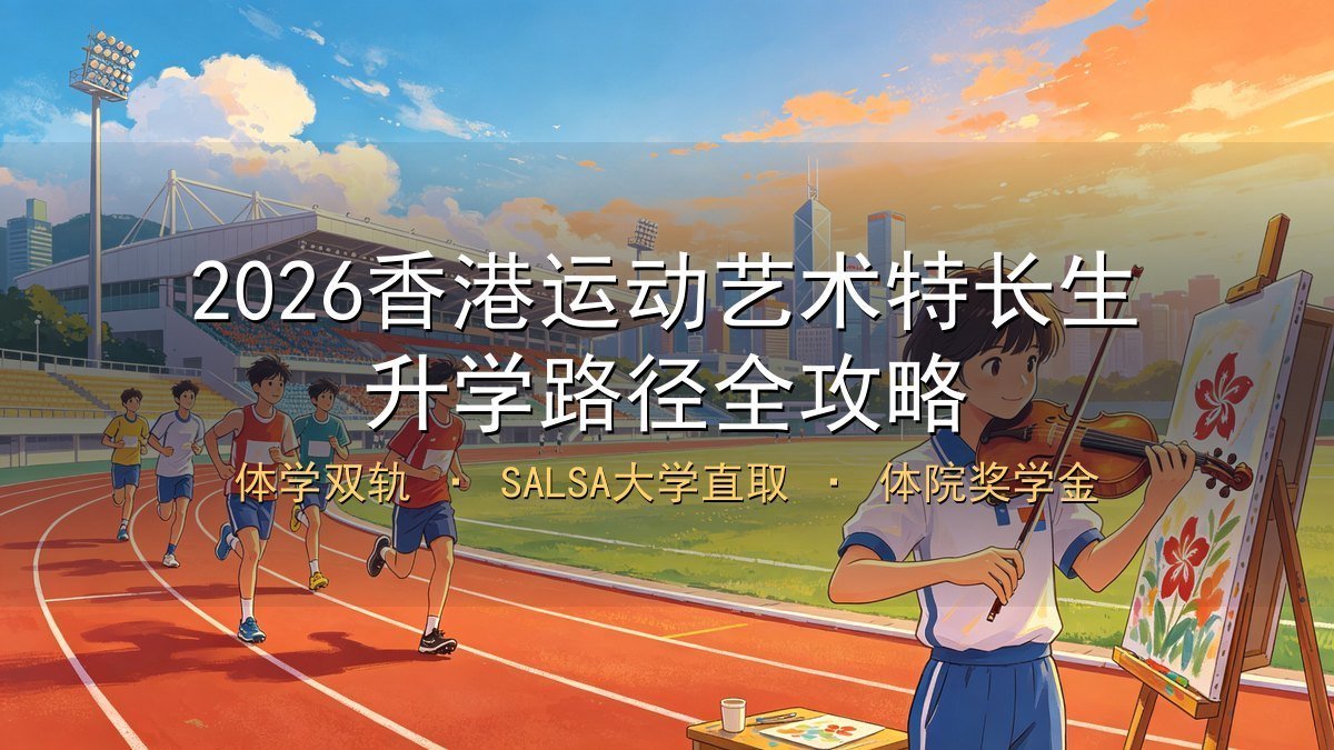2026香港运动艺术特长生升学全攻略｜体学双轨+SALSA大学直取+体院奖学金