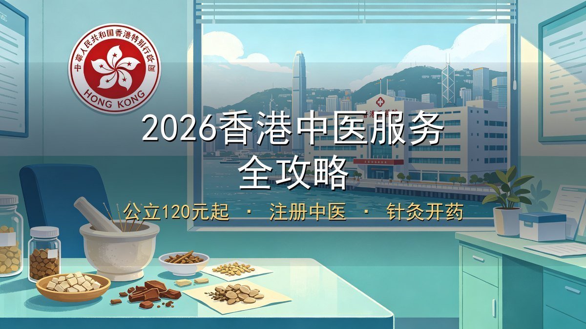2026香港中医服务全攻略｜公立120元起+注册中医+针灸开药+新来港避坑