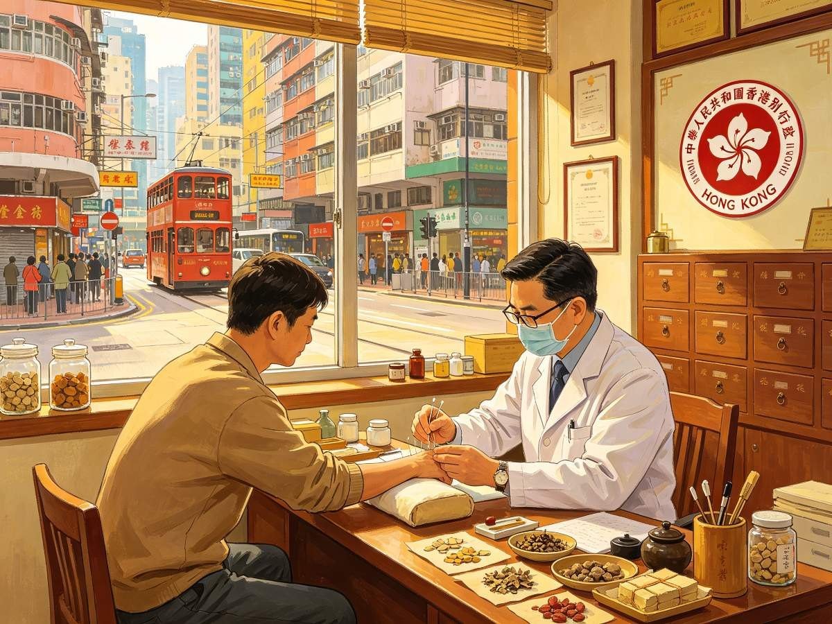香港注册中医针灸看病 草药 叮叮车窗外