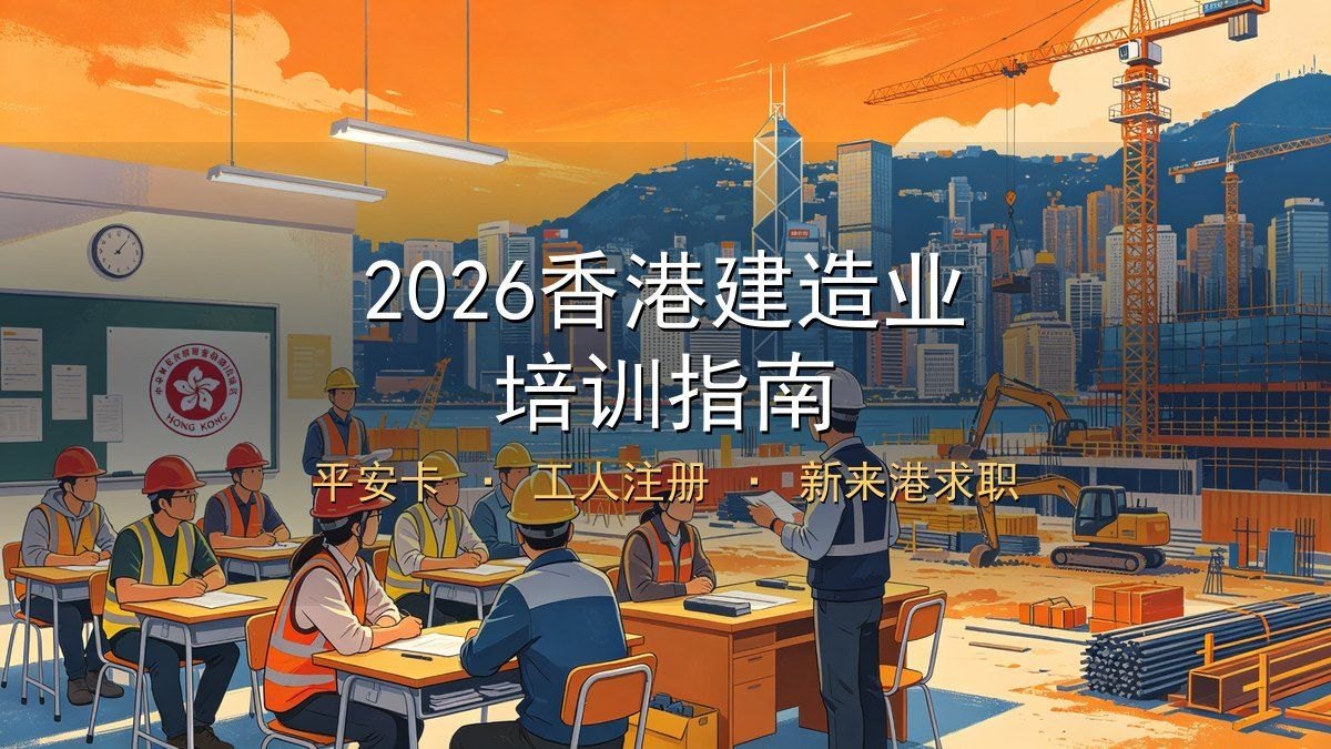 2026香港建造业培训指南｜平安卡+工人注册+新来港求职