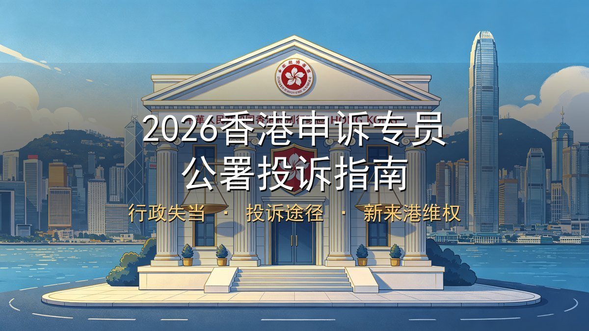 2026香港申诉专员公署投诉指南｜行政失当+投诉途径+新来港维权
