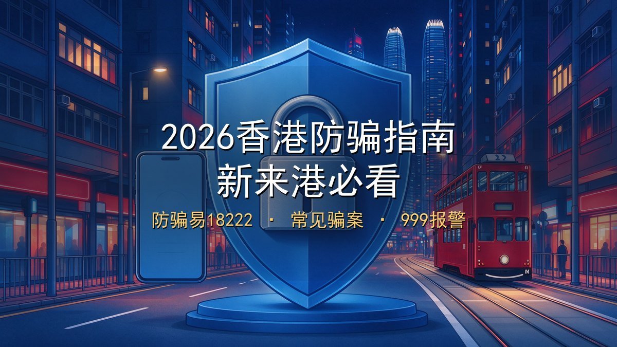 2026香港防骗指南新来港必看｜防骗易18222+常见骗案拆解+999报警