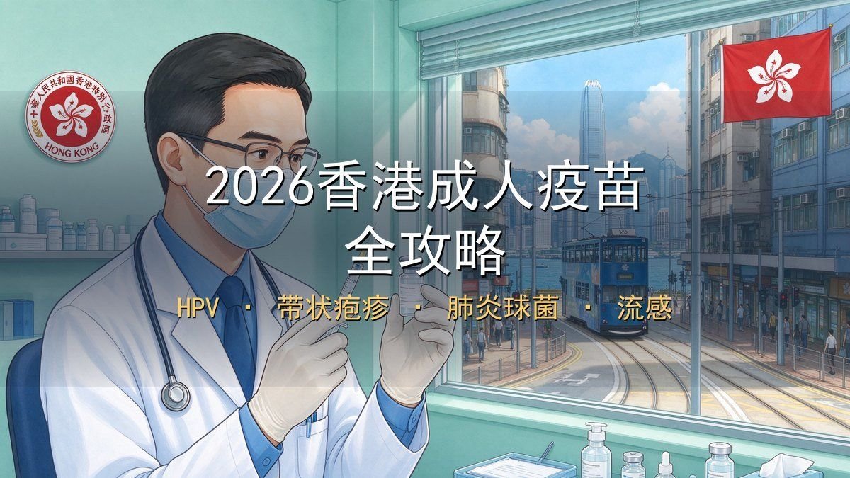 2026香港成人疫苗全攻略｜HPV补种+肺炎球菌+流感+带状疱疹