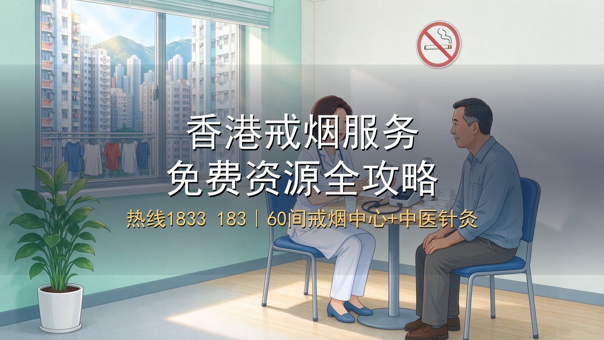 2026香港戒烟服务全攻略｜免费热线1833 183+60间戒烟中心+中医针灸