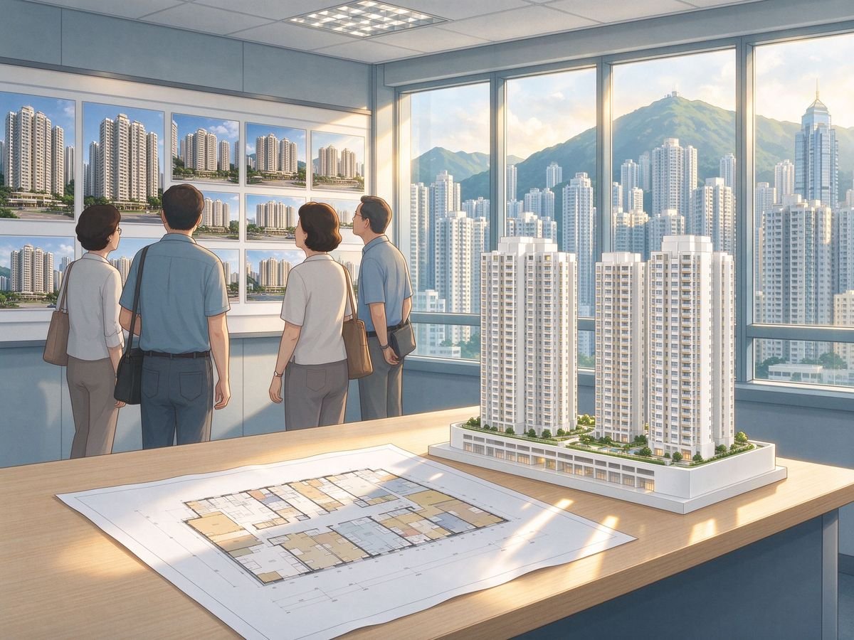 香港居屋搅珠次序与选楼流程信息图