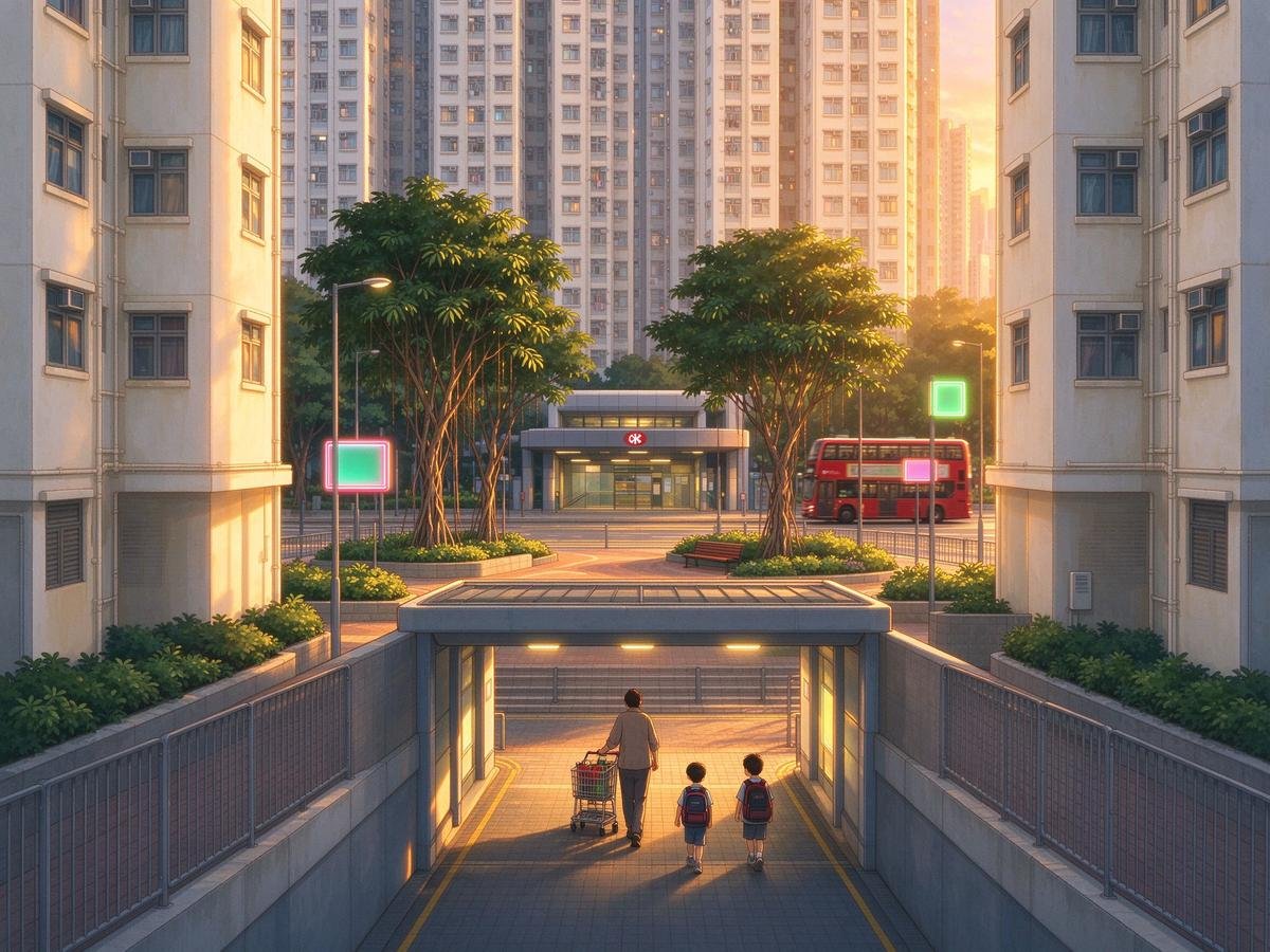 香港居屋屋苑选择与通勤校网场景插图