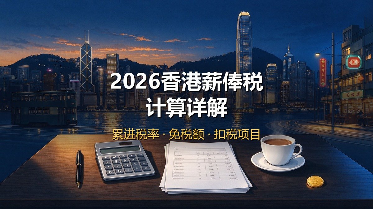2026香港薪俸税计算详解｜累进税率+标准税率+免税额+扣税项目+计算示例+申报时间