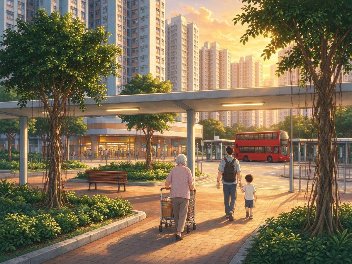 香港公屋屋邨社区与调迁场景插图
