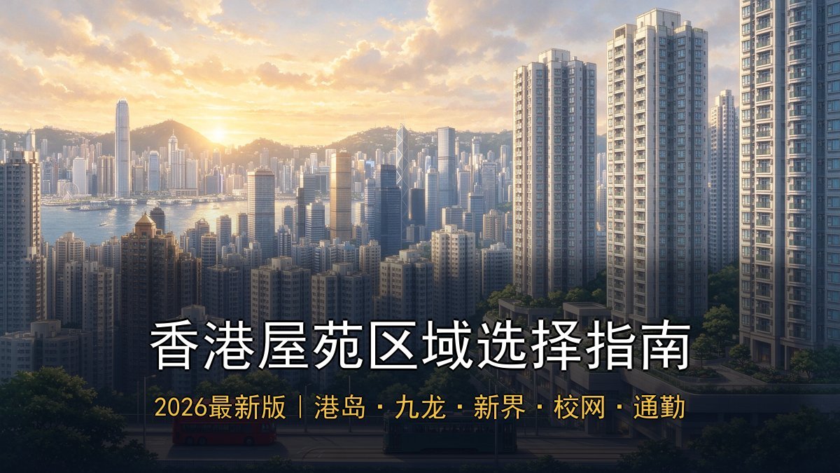 2026香港屋苑区域选择指南｜港岛九龙新界各区域特点+房价租金+配套设施+学区+通勤