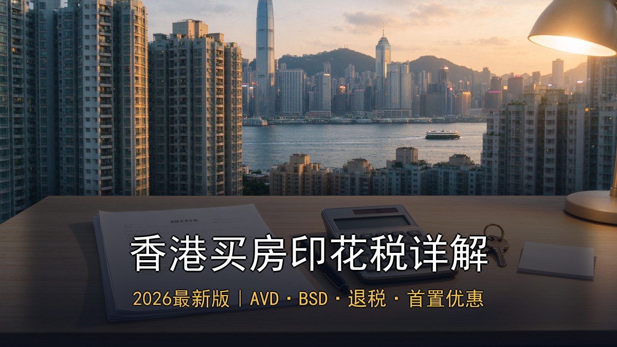 2026香港非永久居民买房印花税详解｜BSD买家印花税+从价印花税+退税条件+首置优惠+合资格人士