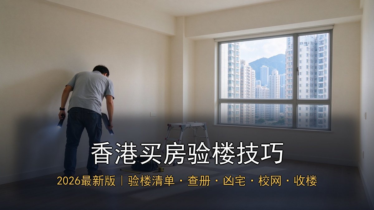 2026香港买房验楼技巧｜验楼清单+凶宅查询+周边设施+噪音评估+学区交通+收楼注意