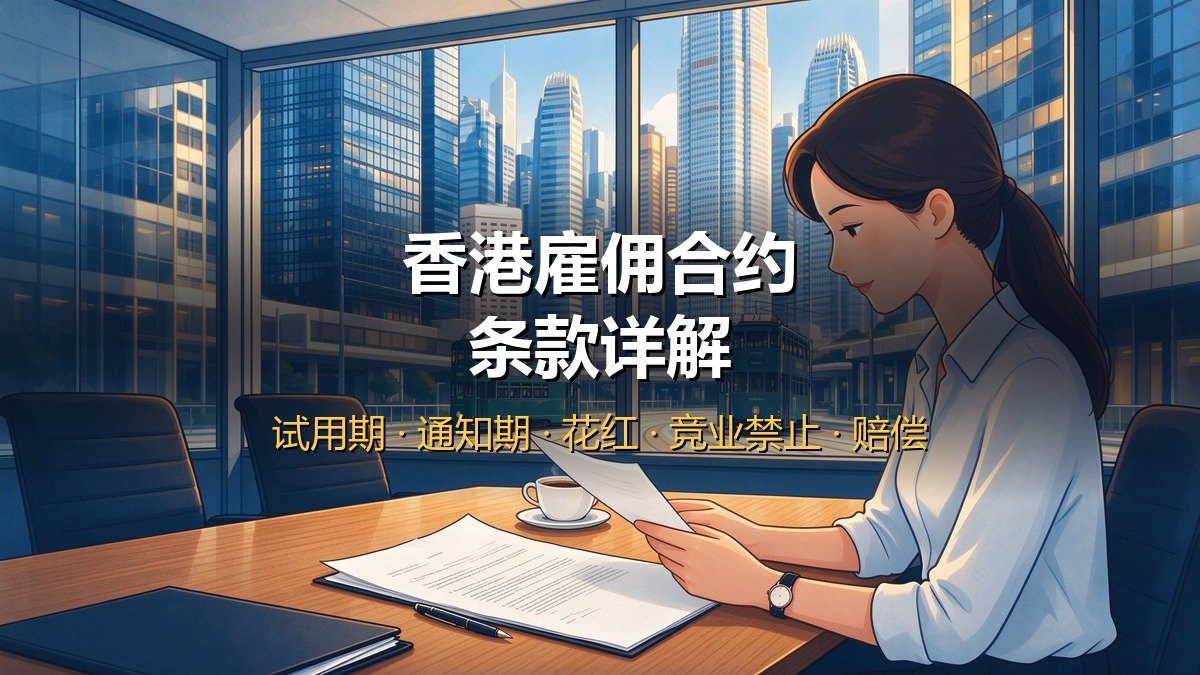 2026香港雇佣合约详解｜试用期+通知期+加班费+花红+竞业禁止+解雇赔偿+合约陷阱