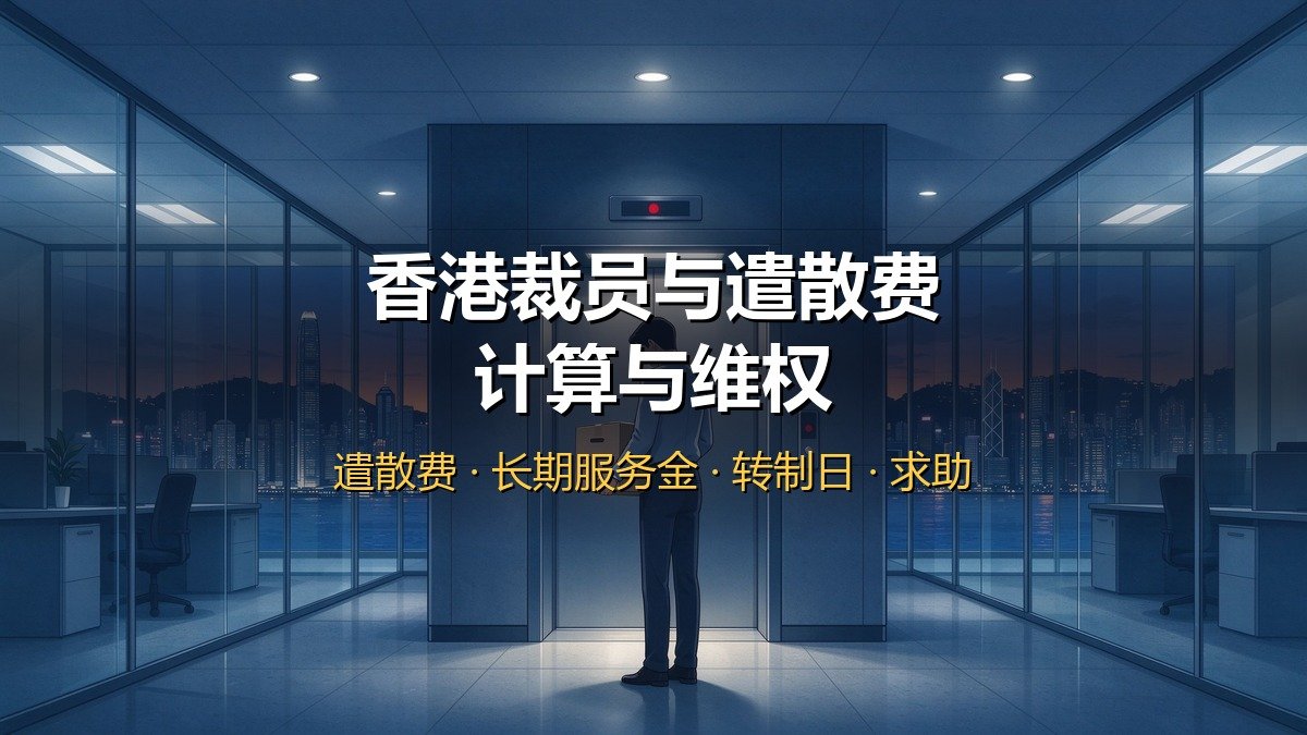 2026香港裁员与遣散费｜遣散费计算+长期服务金+劳工处求助+不合理裁员+代通知金+过渡支援