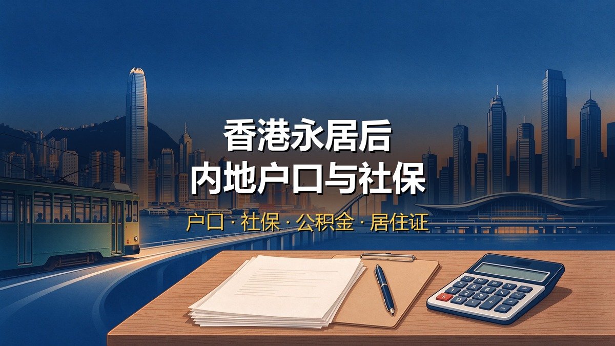 2026香港永居后内地户口社保处理｜注销户口+社保转移+公积金提取+医保+内地资产+常见误区
